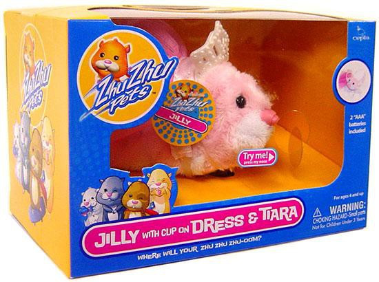 Zhu Zhu Pets Jilly Hamster Toy With Clip On Dress Tiara Cepia Llc Toywiz