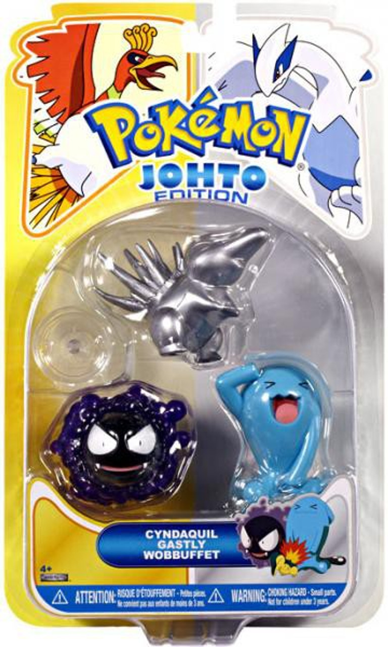 Pokemon Johto Edition Series 17 Silver Cyndaquil Gastly Wobbuffet Figure 3 Pack Jakks Pacific Toywiz - silver charcater pokemon roblox