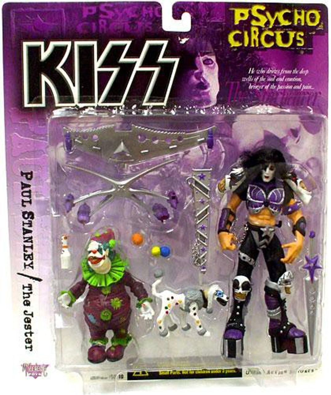 Mcfarlane Toys Kiss Psycho Circus Paul Stanley The Jester Action Figure 2 Pack Toywiz - the hidden jester roblox