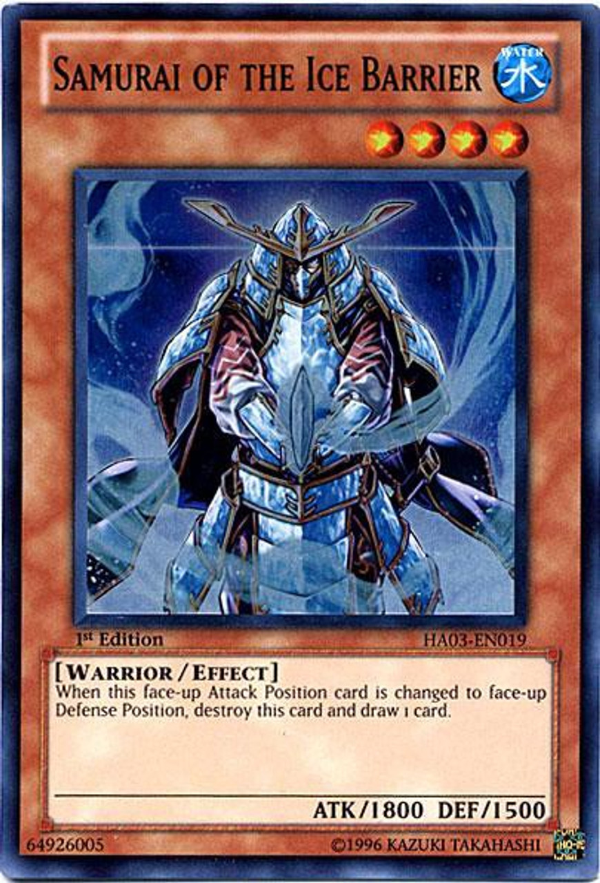 Yugioh 5ds Hidden Arsenal 3 Single Card Super Rare Samurai Of The Ice Barrier Ha03 En019 Toywiz - ice samurai roblox