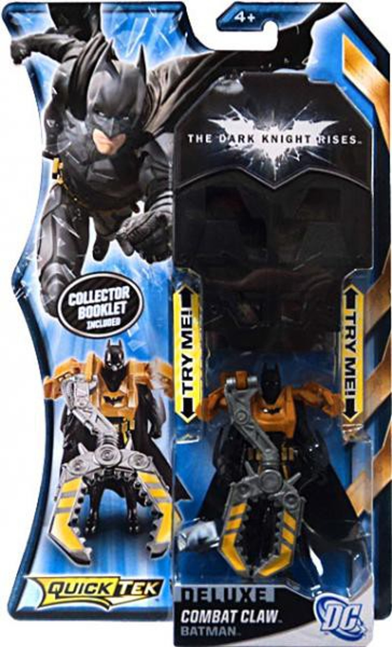 Batman The Dark Knight Rises Quicktek Batman Action Figure Combat Claw Mattel Toys Toywiz - color change jl batman bruce wayne roblox