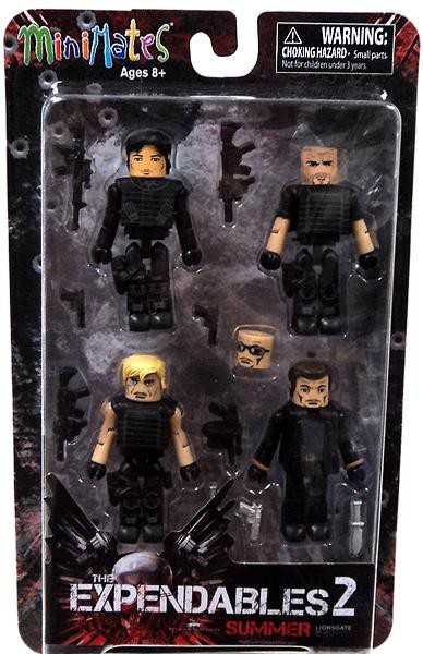 The Expendables 2 MiniMates Expendables 2 Minifigure 4-Pack [Summer]