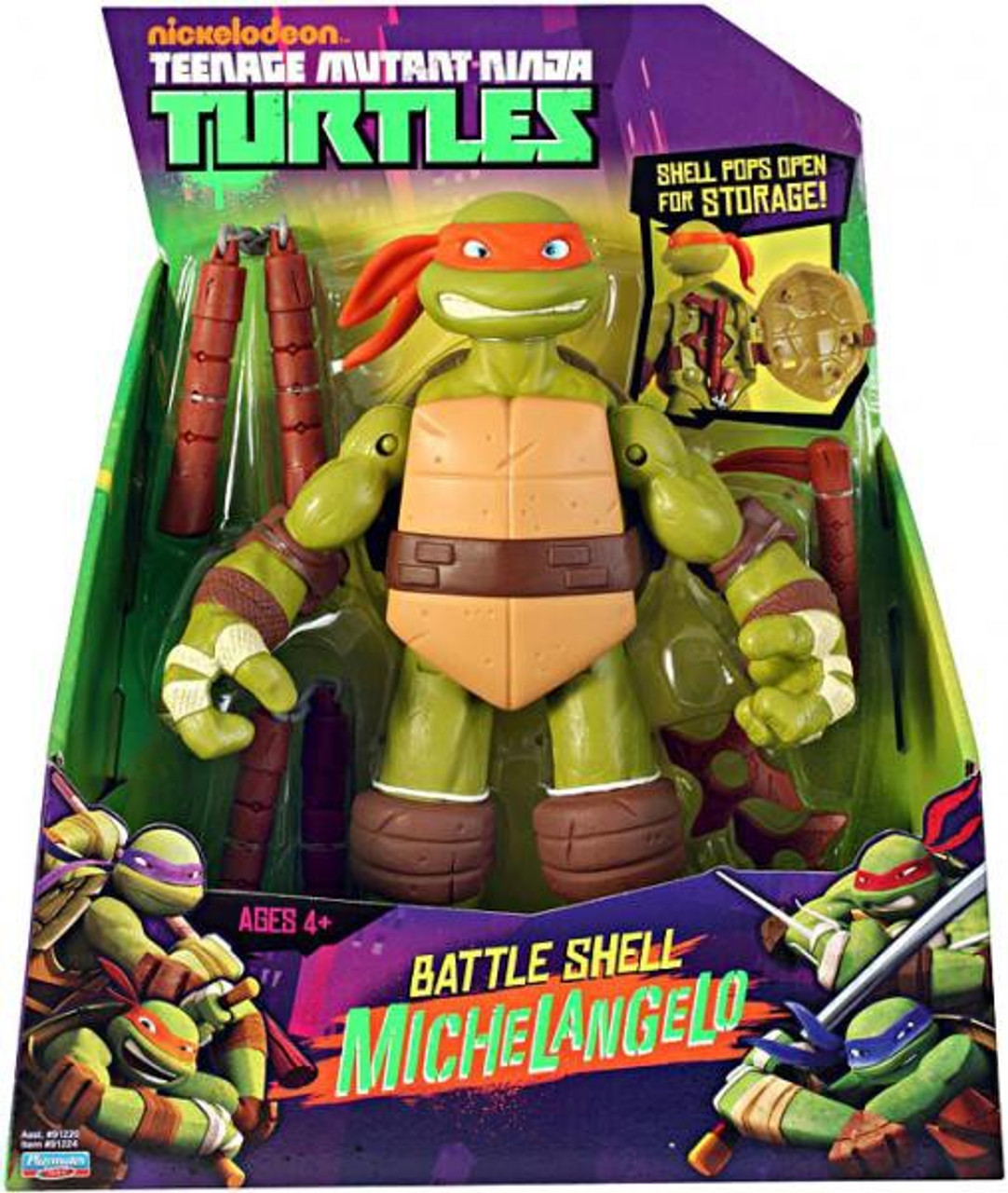 ninja turtles battle shell 4 pack