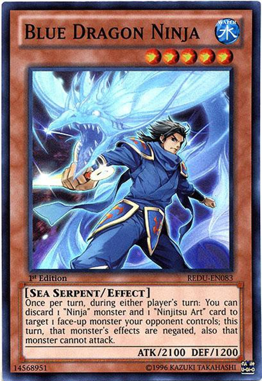 Yugioh Trading Card Game Return Of The Duelist Single Card Super Rare Blue Dragon Ninja Redu En0 Toywiz