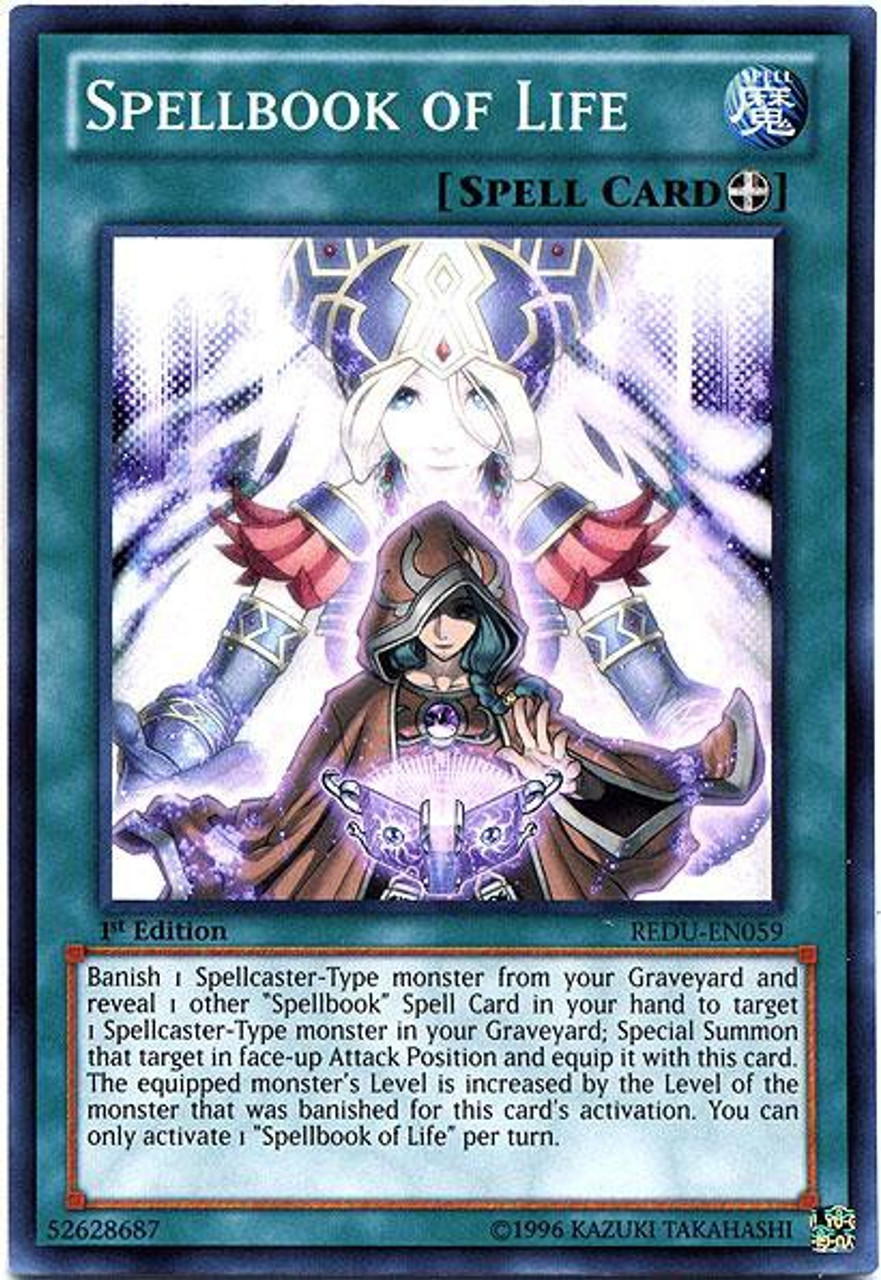 Yugioh Zexal Return Of The Duelist Single Card Super Rare Spellbook Of Life Redu En059 Toywiz