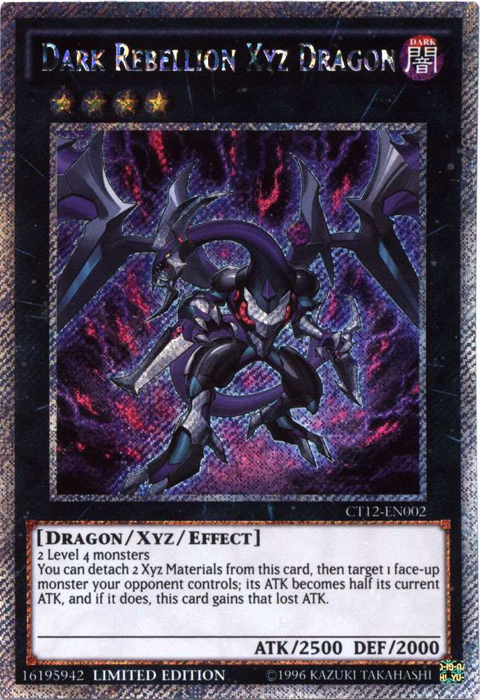 YuGiOh 2015 Mega Tin Single Card Platinum Secret Rare Dark Rebellion