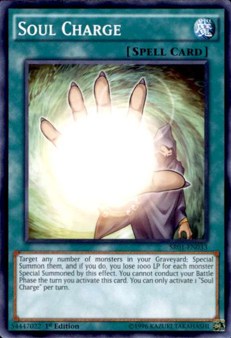 soul of darkness on Yugioh Emperor Of Darkness Structure Deck Single Card Common Soul Charge Sr01 En033 Toywiz