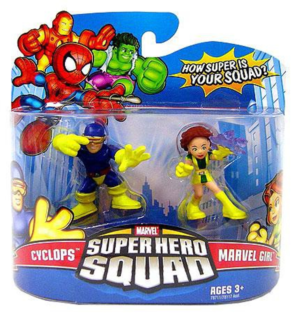 Marvel Super Hero Squad Series 11 Cyclops Marvel Girl 3 Mini Figure 2 Pack Hasbro Toys Toywiz - cyclops roblox package