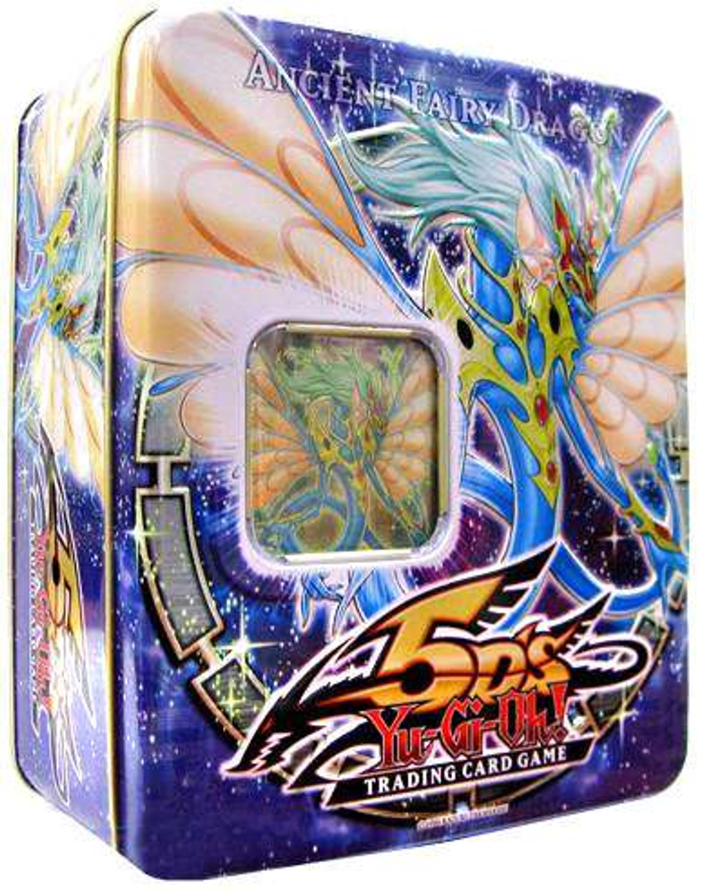 YuGiOh 5Ds 2009 Ancient Fairy Dragon Tin Set Konami ToyWiz