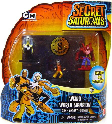 The Secret Saturdays Weird World Mansion Mini Figure 3-Pack