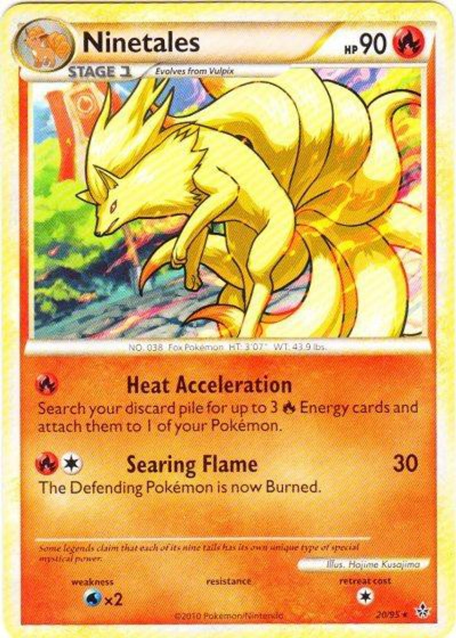 Pokemon Heartgold Soulsilver Unleashed Single Card Rare Ninetales 20 Toywiz - jirachi alolan ninetales evolution roblox pokemon