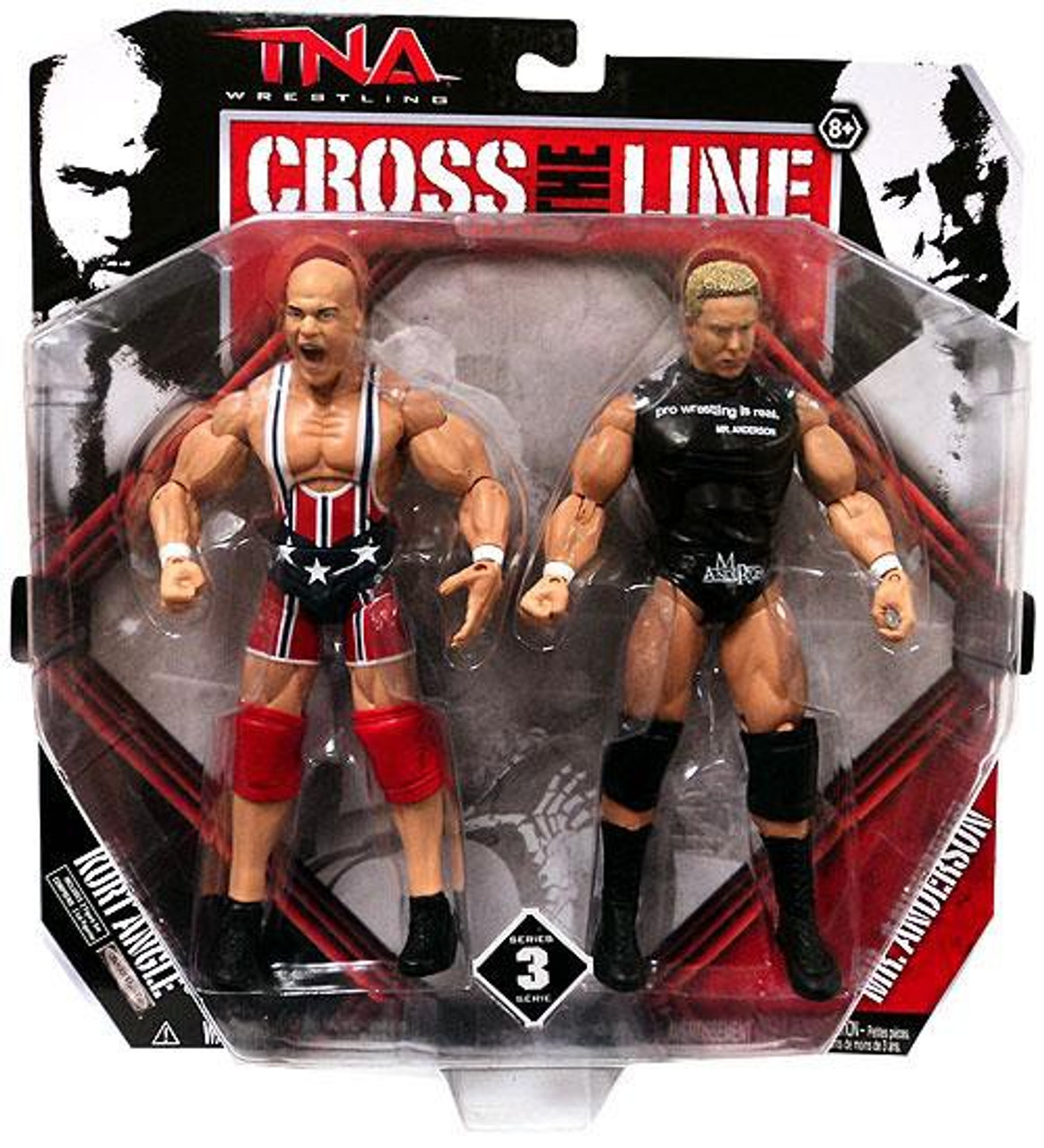 Wrestling Cross the Line Series 3 Kurt Angle Mr. Anderson Action Figure 2-Pack Jakks Pacific - ToyWiz