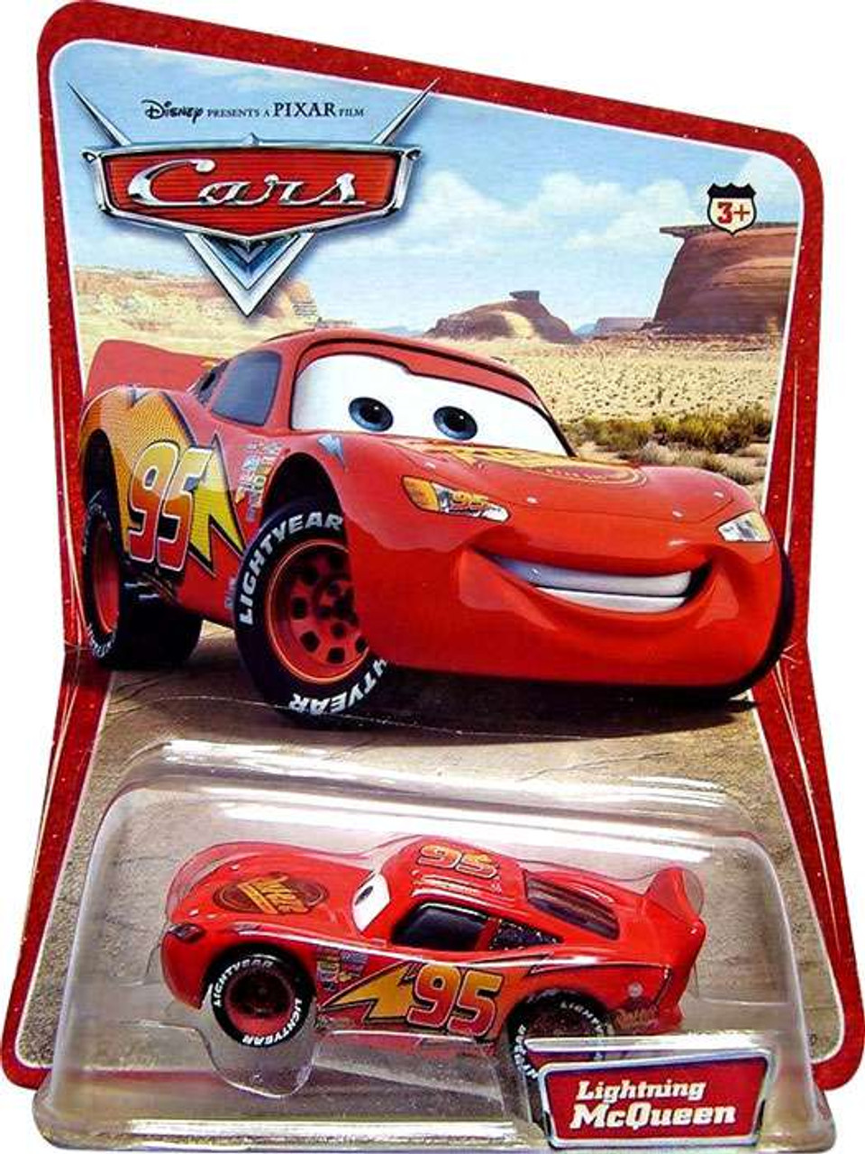 Disney Pixar Cars Series 1 Lightning McQueen 155 Diecast Car Mattel ...