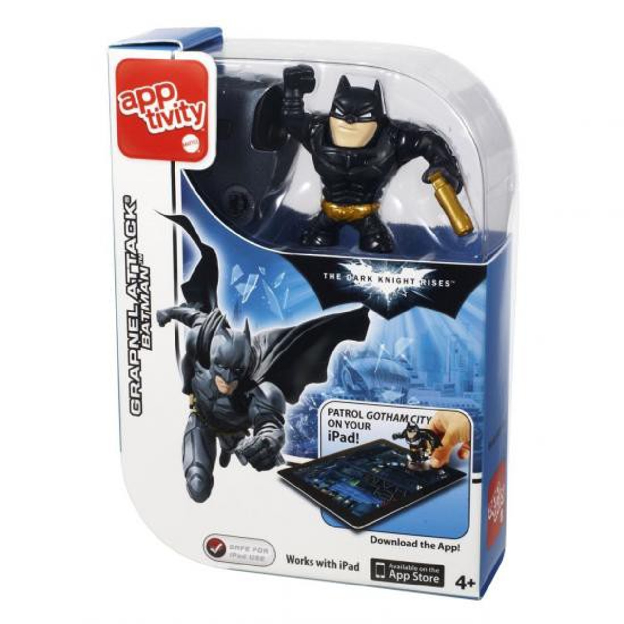 Batman The Dark Knight Rises Apptivity Batman Figure Grapnel Attack Mattel Toys Toywiz - black knight pants roblox