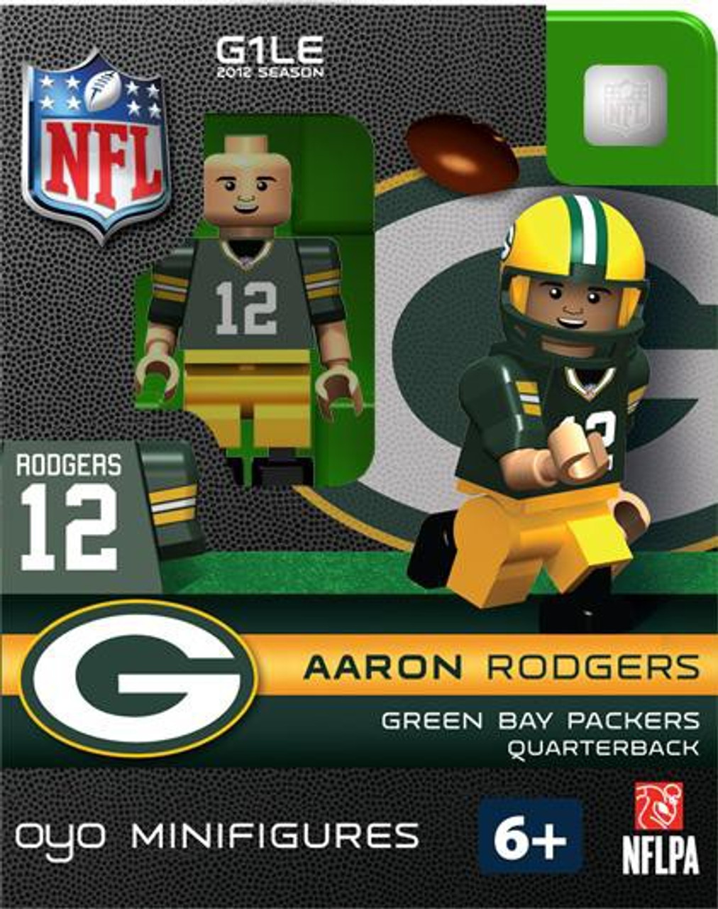 Nfl Green Bay Packers Nfl Generation 1 2012 Season Aaron Rodgers Minifigure Oyo Toywiz - aaron rodgers throw c roblox