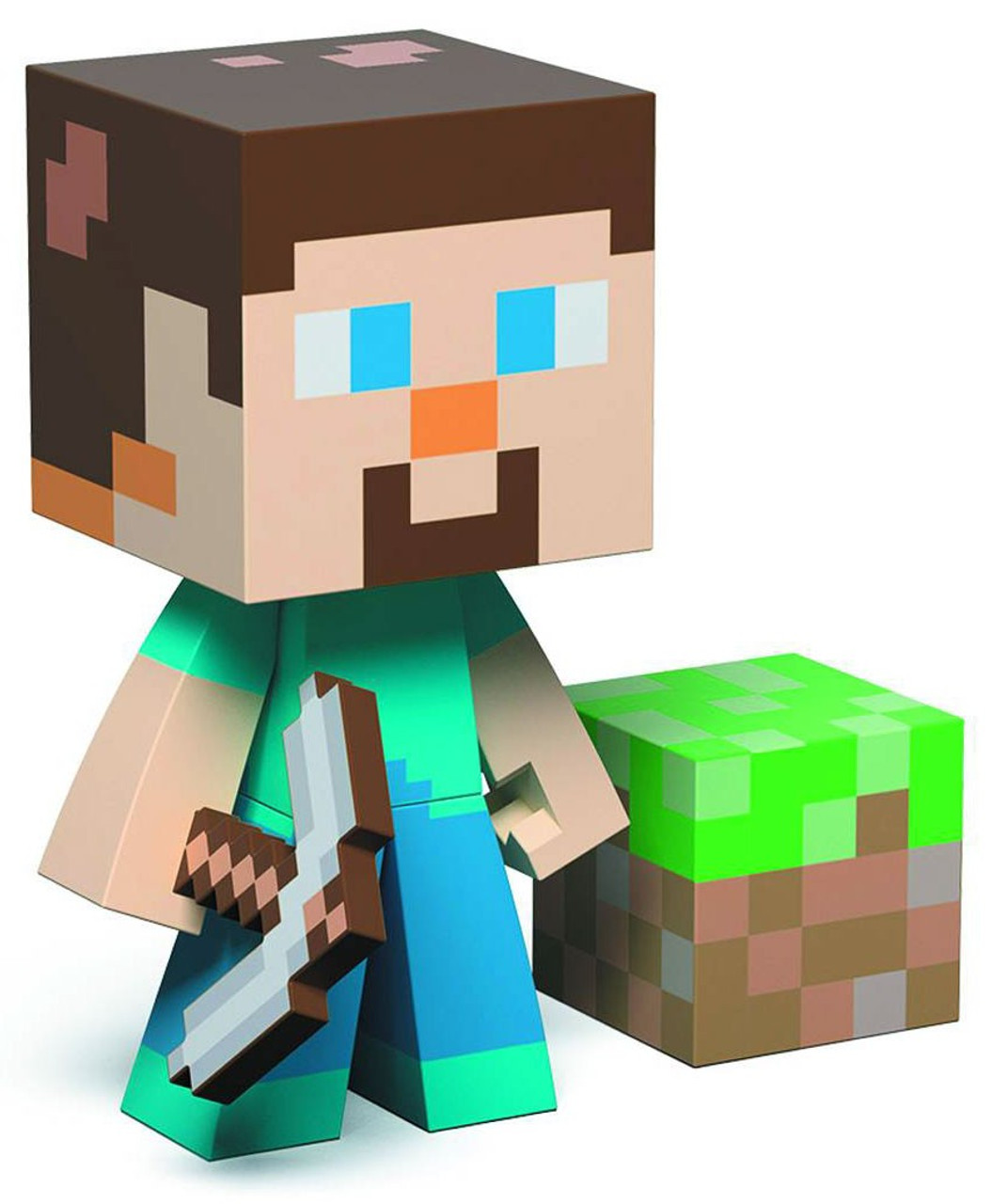 Minecraft Steve 6 Vinyl Figure Jinx Toywiz - minecraft t shirt steve minecraft diamond armor minecraft t shirt steve roblox