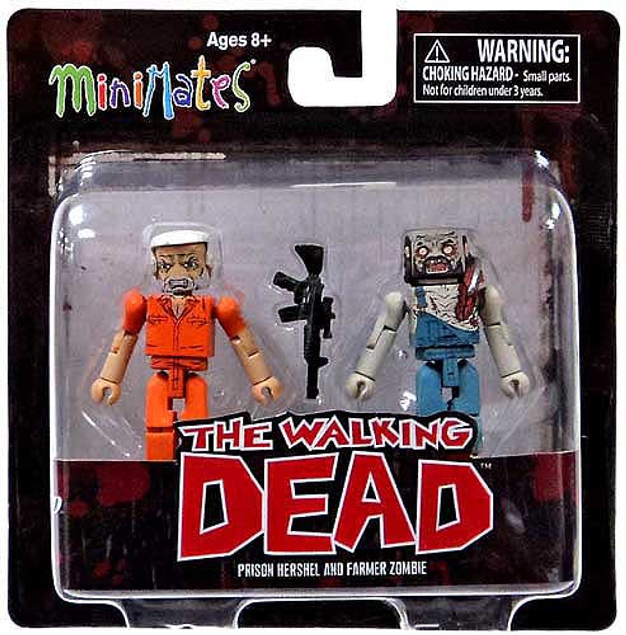 The Walking Dead Minimates Series 3 Prison Hershel Farmer Zombie Minifigure 2 Pack Diamond Select Toys Toywiz - roblox games like the walking dead the prison