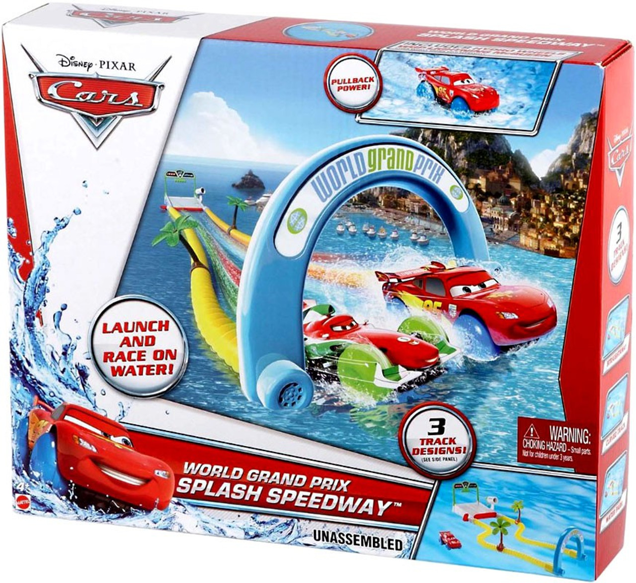 Disney Pixar Cars Playsets World Grand Prix Splash Speedway Playset Mattel Toys Toywiz