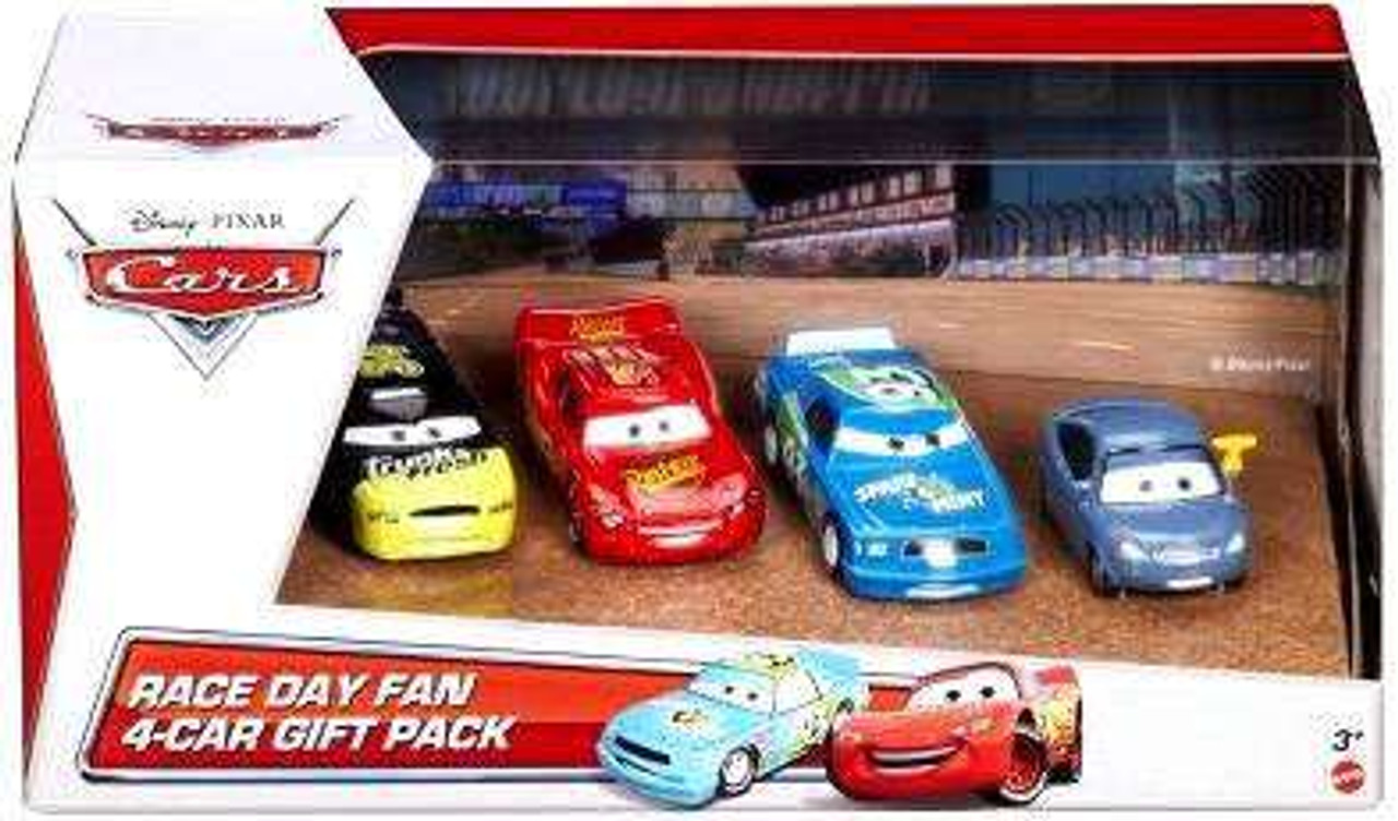Disney Pixar Cars Multi Packs Race Day Fan 4 Car Gift Pack Exclusive 155 Diecast Car Set Set 2 Mattel Toys Toywiz