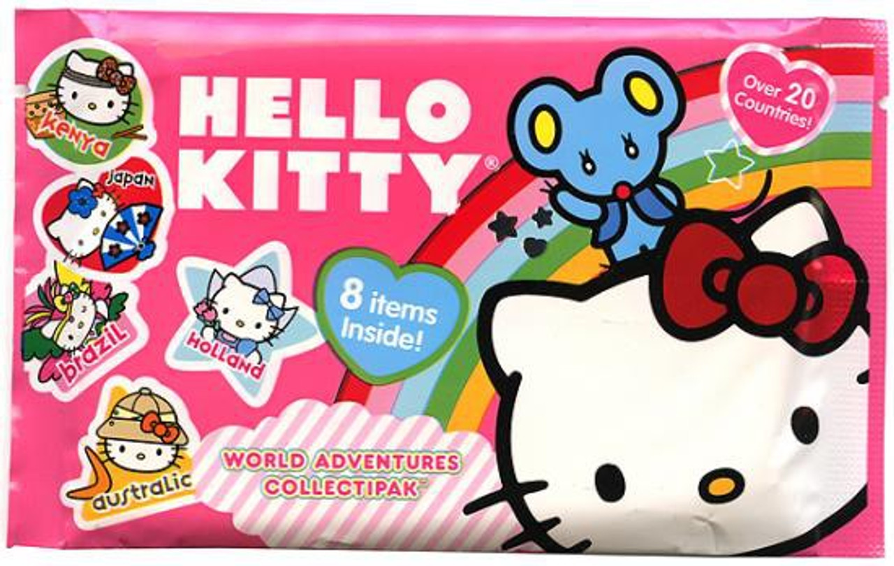 Hello Kitty World Adventures Collectipak Sticker Pack Pink Upper Deck Toywiz - 6 hello kitty roblox hello kitty create an