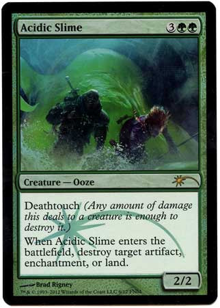 Magic The Gathering 2012 Core Set Single Card Promo Acidic Slime 6 FNM