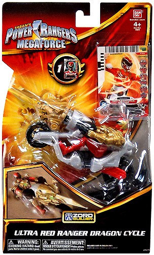 Power Rangers Megaforce Zord Builder Ultra Red Ranger Dragon Cycle
