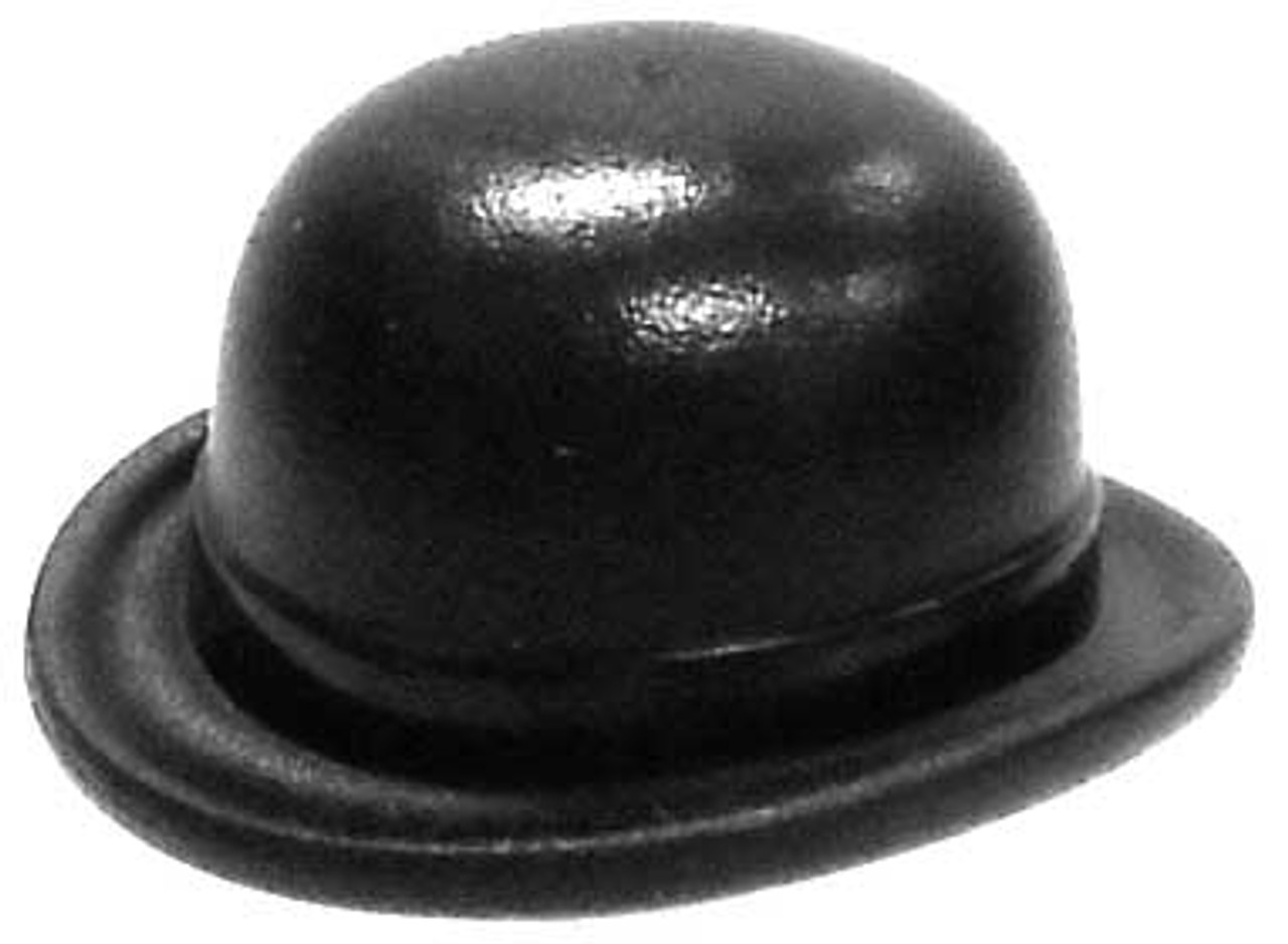 black derby hat