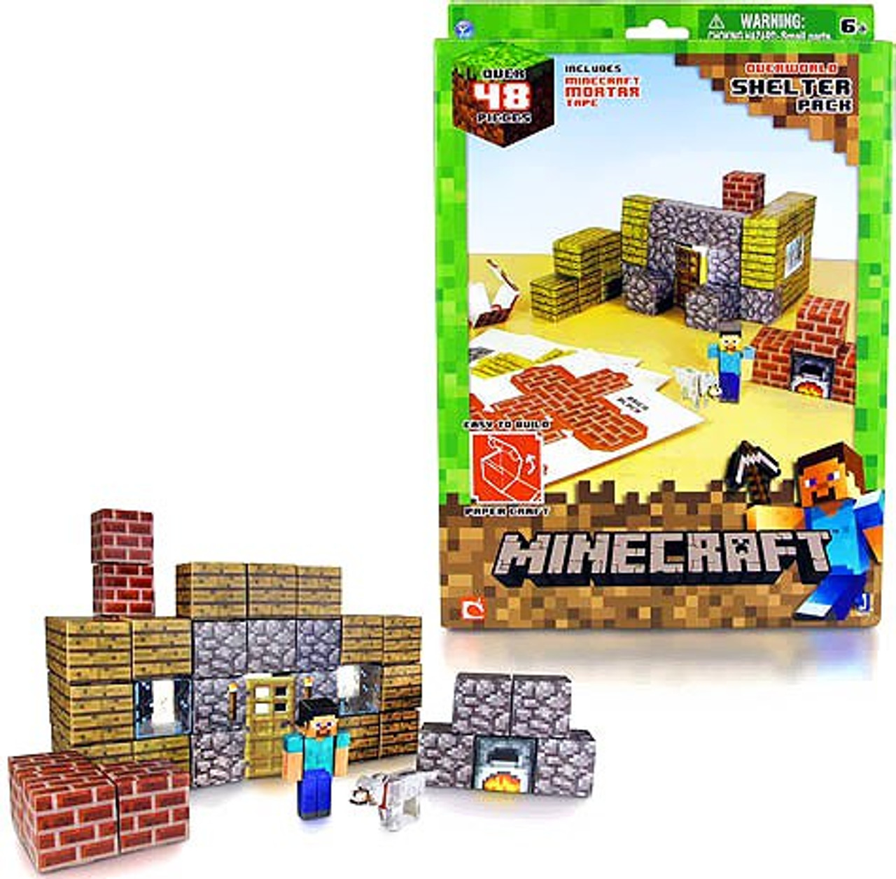 Minecraft dungeons redstone monstrosity papercraft,minecraft shelter set papercraft