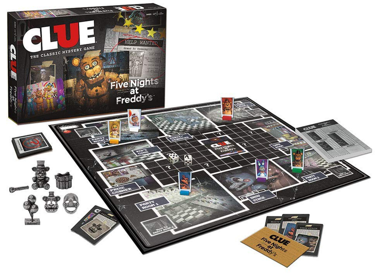 Clue Five Nights At Freddys Five Nights At Freddys Clue Board Game Usaopoly Toywiz - 28 mejores imágenes de fnaf y mini world y roblox fnaf