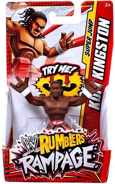 WWE Wrestling Rumblers Rampage Kofi Kingston Mini Figure Mattel Toys
