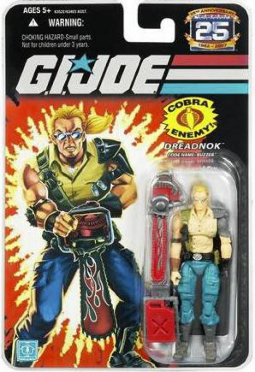 GI Joe 25th Anniversary Wave 2 Buzzer 3.75 Action Figure Hasbro