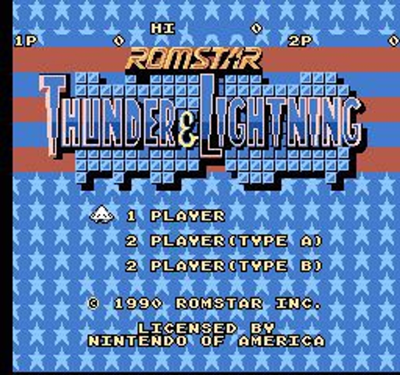 Nintendo NES Thunder Lightning Video Game Cartridge Played Condition
