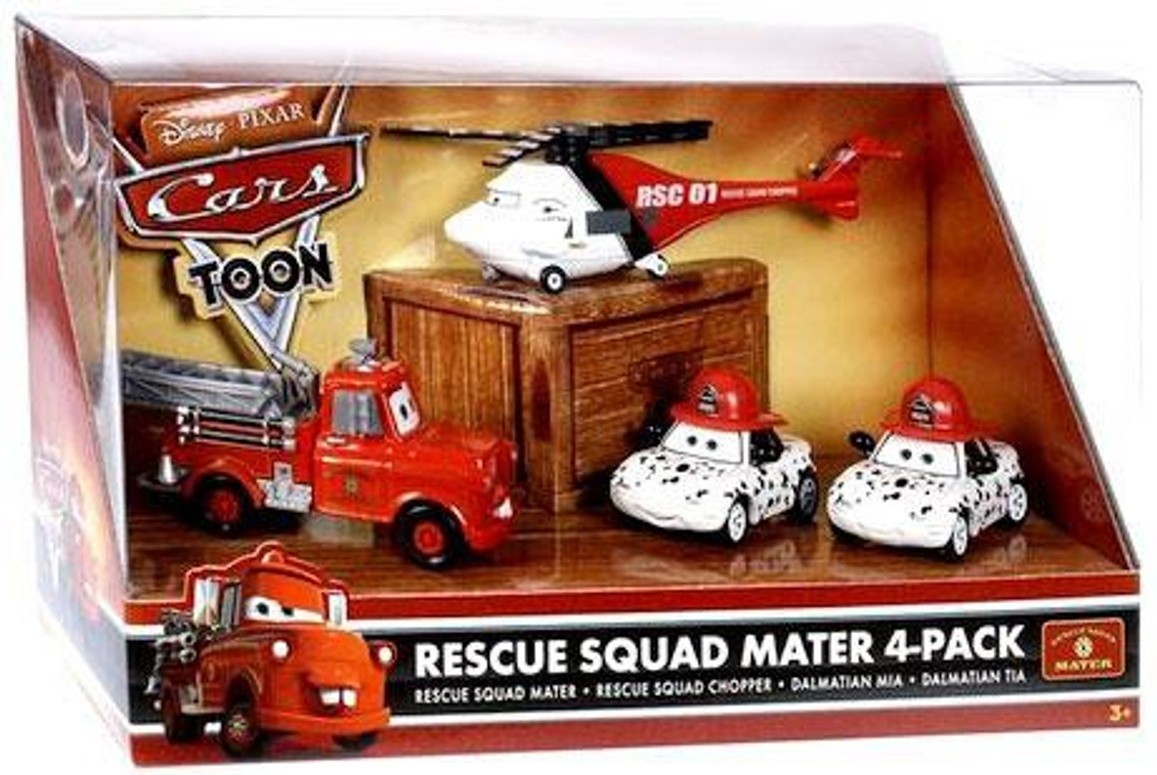 cars toon rescue squad mater toys