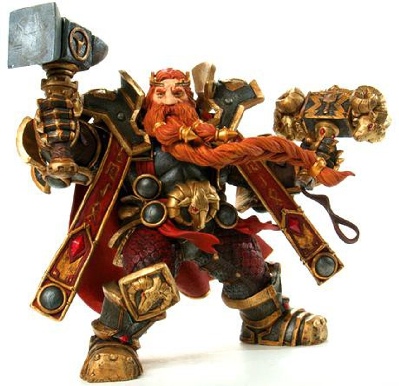World of Warcraft Series 6 Magni Bronzebeard Action Figure Dwarven King