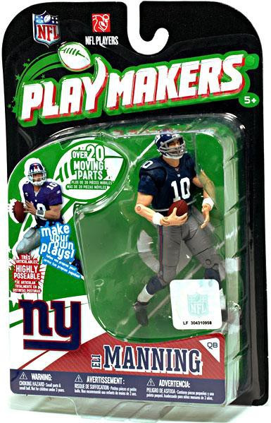 McFarlane Toys NFL New York Giants Playmakers Series 1 Eli Manning Action Figure ToyWiz