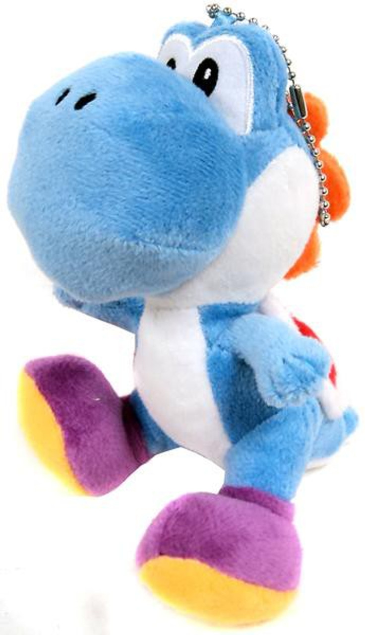 Super Mario Bros Yoshi 5 Plush Keychain Light Blue San Ei Toywiz - light blue yoshi roblox