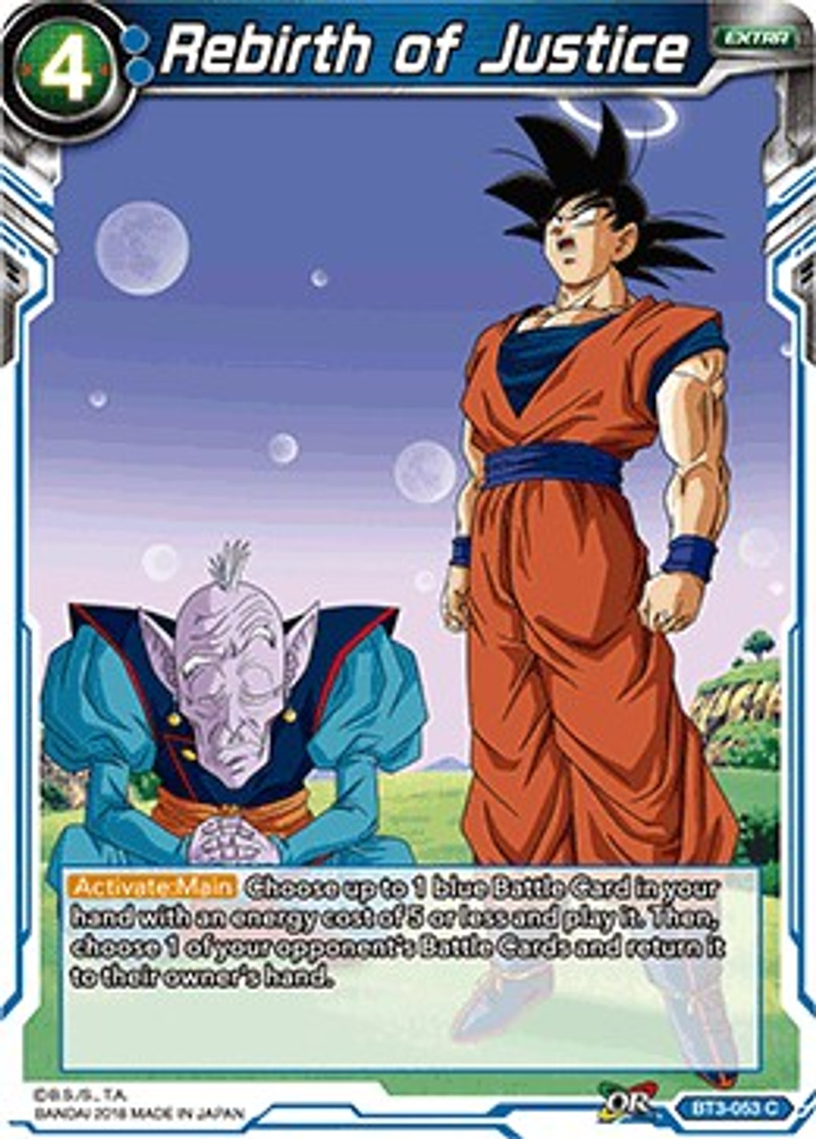 Dragon Ball Super Trading Card Game Cross Worlds Single Card Common Rebirth Of Justice Bt3 053 Toywiz - dragon ball z ultimate rebirth roblox