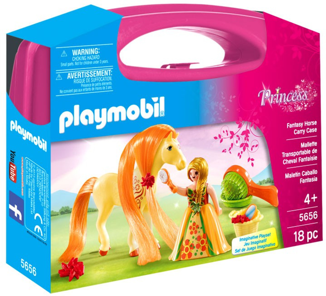 Playmobil Princess Fantasy Horse Carry Case Set 5656 Toywiz - roblox the golden bloxy award action figure new sealed