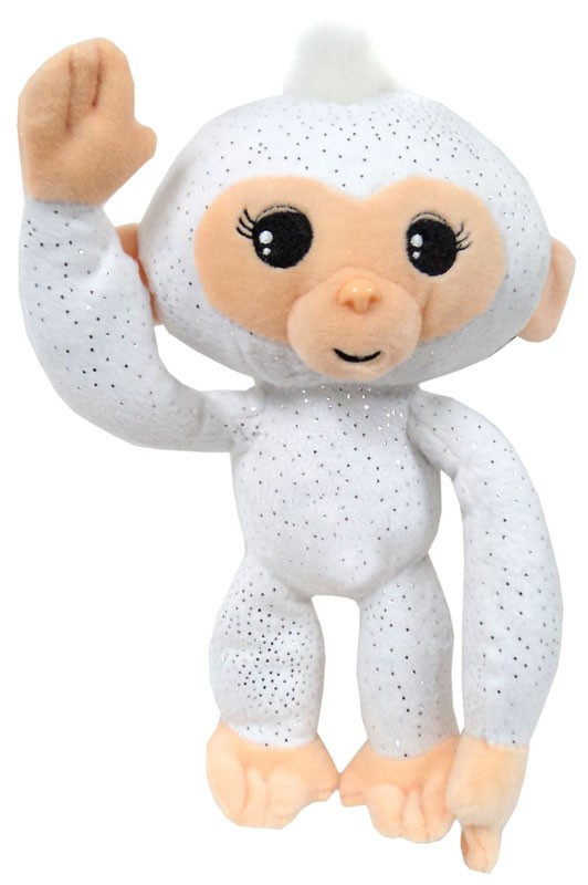 Fingerlings Glitter Monkey White 10 Plush with Sound Commonwealth Toys