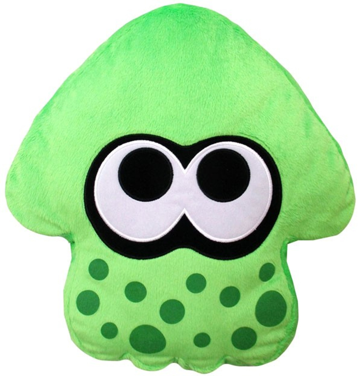 Splatoon Neon Green Squid Cushion Plush Little Buddy Toywiz 6426