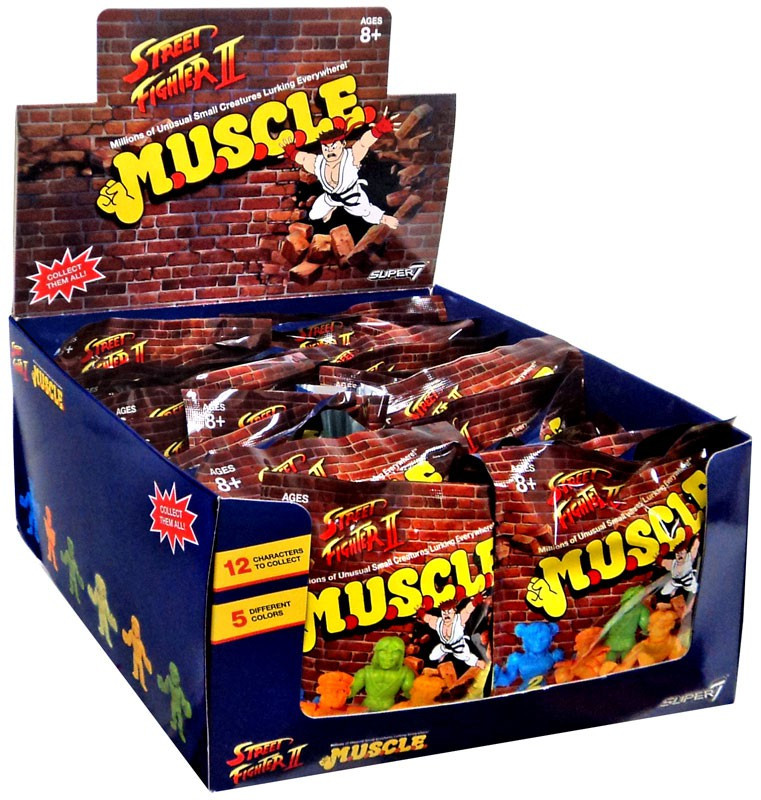 M.U.S.C.L.E. Street Fighter II Mystery Box 36 Packs Super7 - ToyWiz