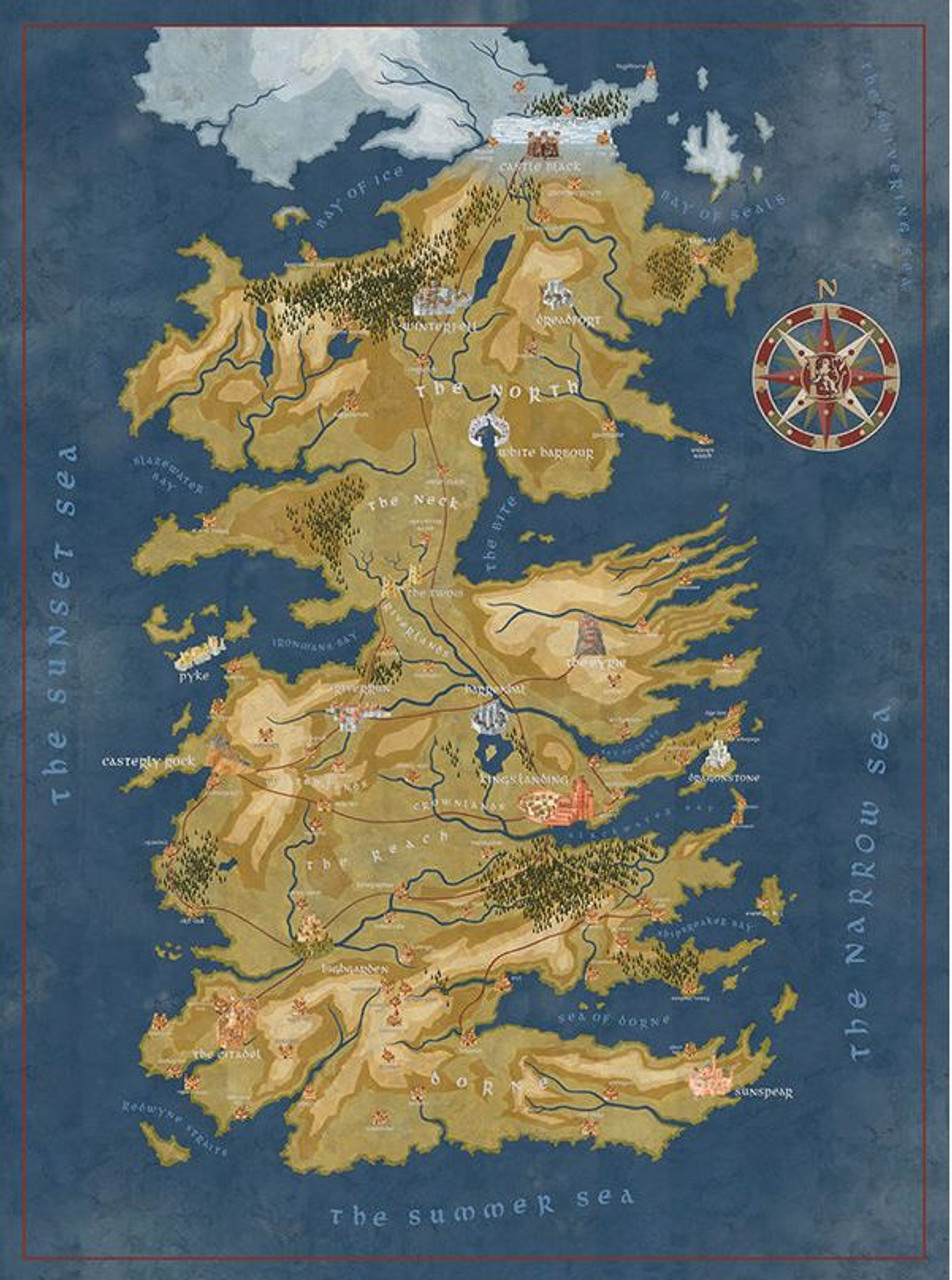 Game Of Thrones Cerseis Westeros Map 27 Puzzle Dark Horse Toywiz