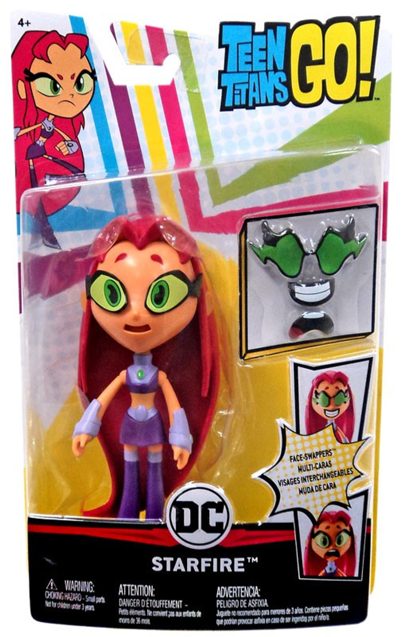 Teen Titans Go Face Swappers Starfire 6 Action Figure Mattel Toys Toywiz - changing my roblox face forever gaiia
