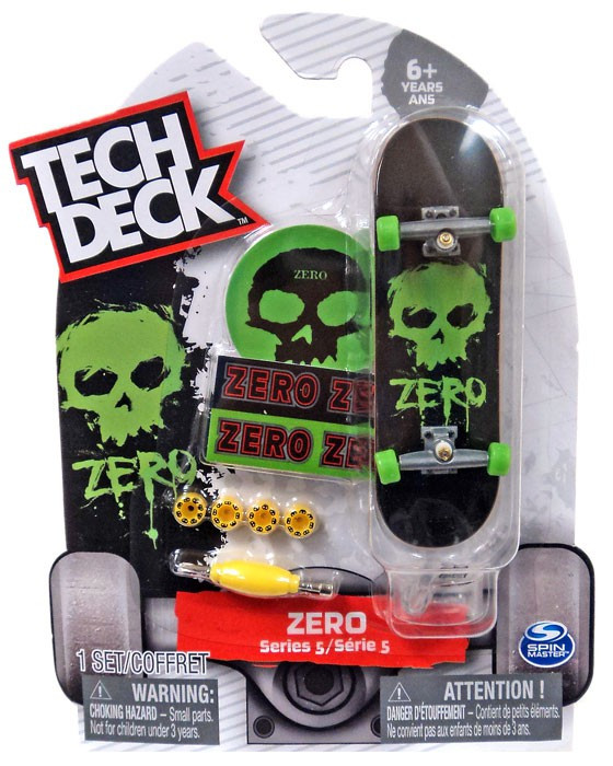 Tech Deck Series 5 Zero 96mm Mini Skateboard Spin Master ToyWiz Tech Deck Series 5 Zero 96mm Mini Skateboard Spin Master ToyWiz