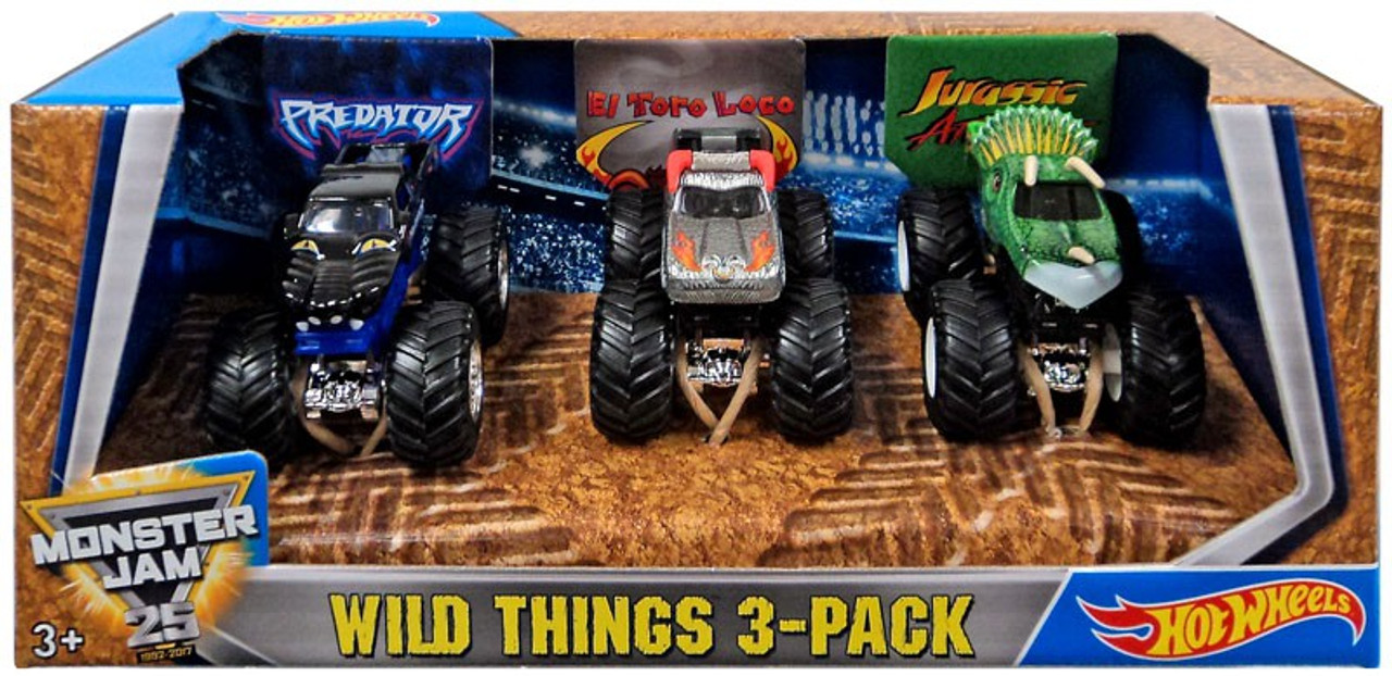 hot wheels monster jam 3 pack