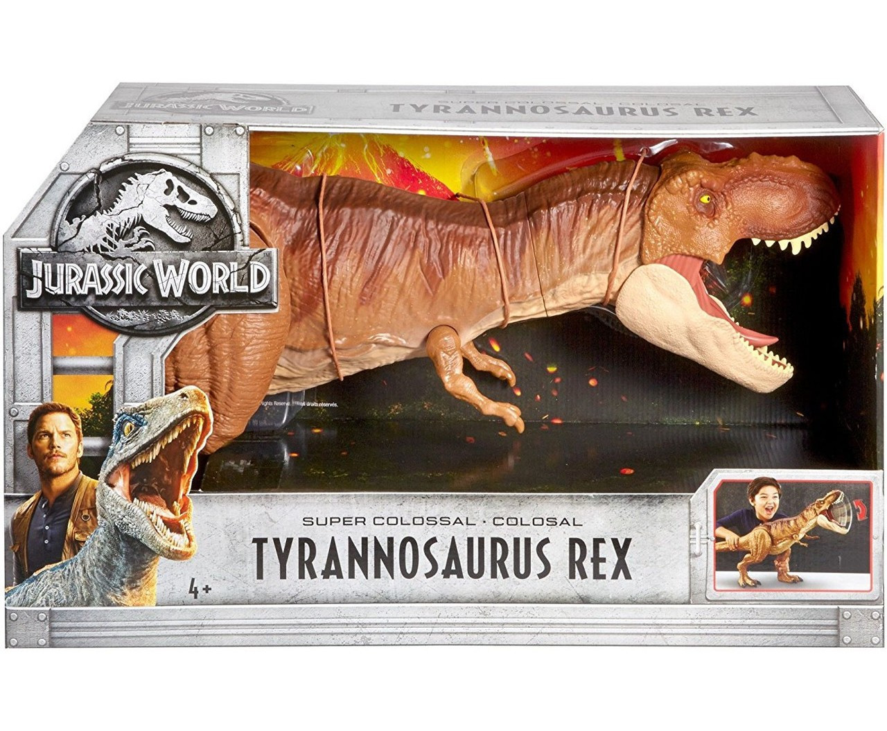 jurassic world battle damage super colossal tyrannosaurus rex