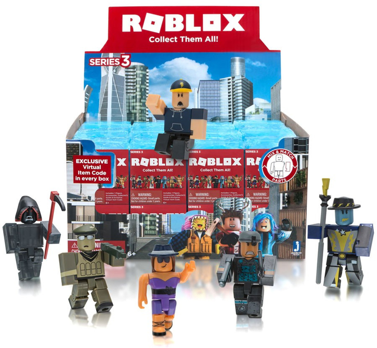 Roblox Series 1 2 3 4 Mystery Red Box Figures Kids Toys Packs Virtual Game Codes Sumo Ci - roblox toys series 1 commercial