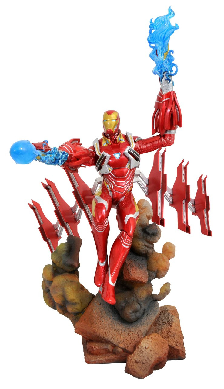 Avengers Infinity War Marvel Gallery Iron Man Mark 50 9 Inch Collectible Pvc Statue Helmet On