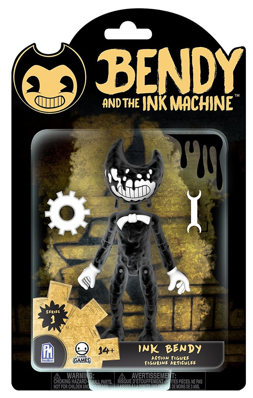 Bendy And The Ink Machine Series 1 Ink Bendy 5 Action Figure Inked Up Phatmojo Toywiz - bendy the horror street roblox