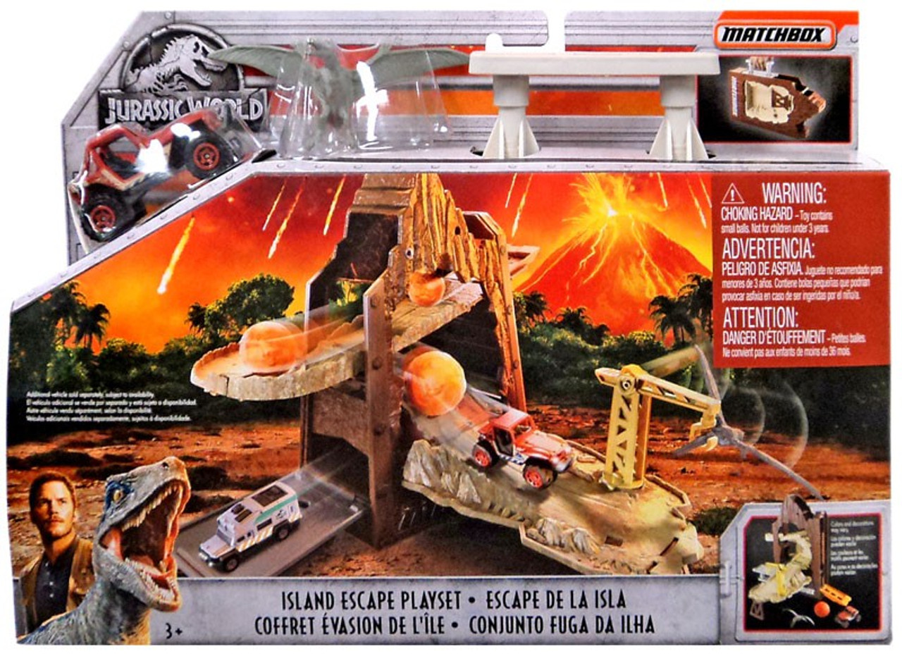 matchbox jurassic world playset